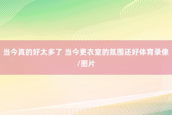 当今真的好太多了 当今更衣室的氛围还好体育录像/图片