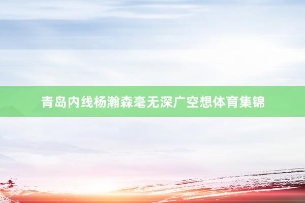 青岛内线杨瀚森毫无深广空想体育集锦