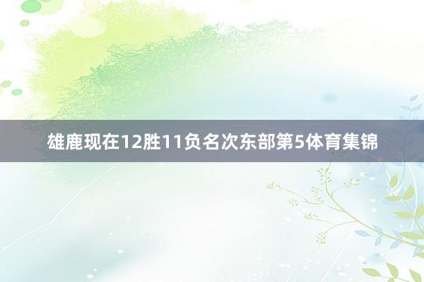 雄鹿现在12胜11负名次东部第5体育集锦