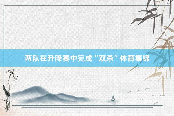 两队在升降赛中完成“双杀”体育集锦