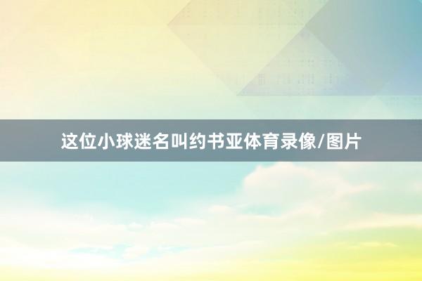 这位小球迷名叫约书亚体育录像/图片