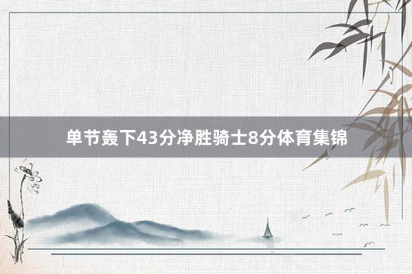 单节轰下43分净胜骑士8分体育集锦