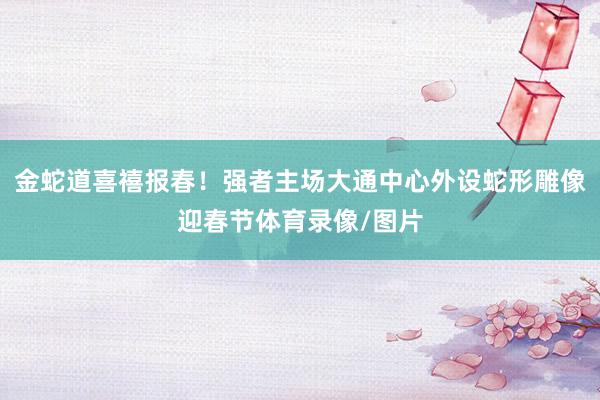 金蛇道喜禧报春！强者主场大通中心外设蛇形雕像迎春节体育录像/图片