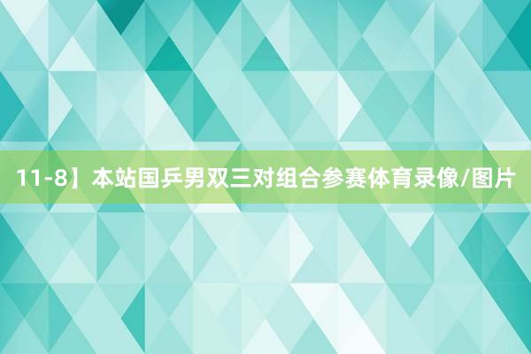 11-8】本站国乒男双三对组合参赛体育录像/图片