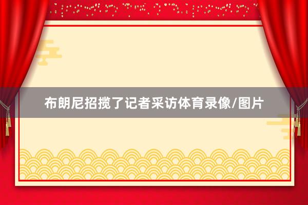 布朗尼招揽了记者采访体育录像/图片