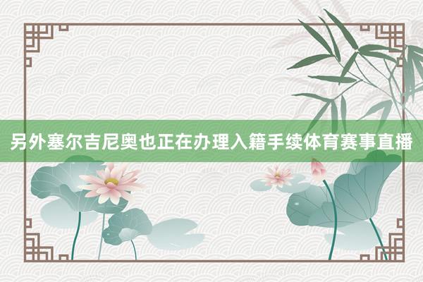 另外塞尔吉尼奥也正在办理入籍手续体育赛事直播