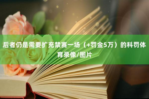 后者仍是需要扩充禁赛一场（+罚金5万）的科罚体育录像/图片