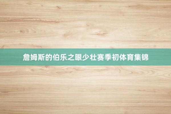 詹姆斯的伯乐之眼少壮赛季初体育集锦