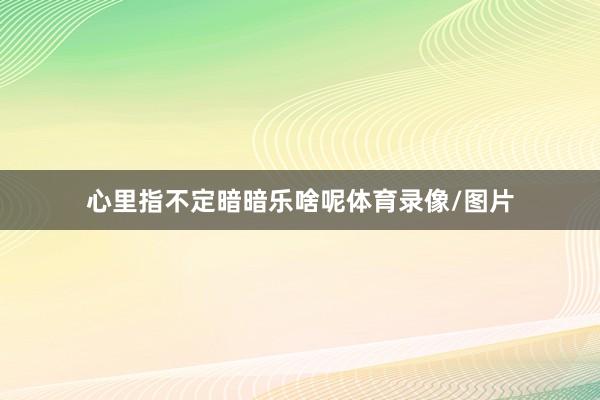心里指不定暗暗乐啥呢体育录像/图片