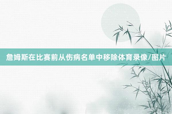 詹姆斯在比赛前从伤病名单中移除体育录像/图片