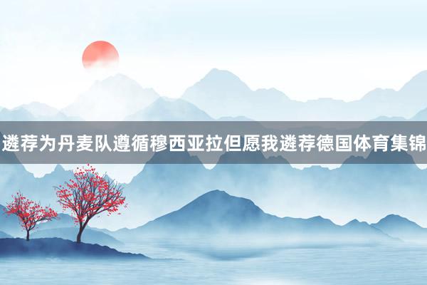 遴荐为丹麦队遵循穆西亚拉但愿我遴荐德国体育集锦