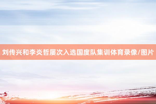 刘传兴和李炎哲屡次入选国度队集训体育录像/图片