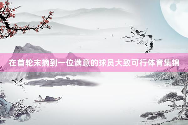 在首轮末摘到一位满意的球员大致可行体育集锦