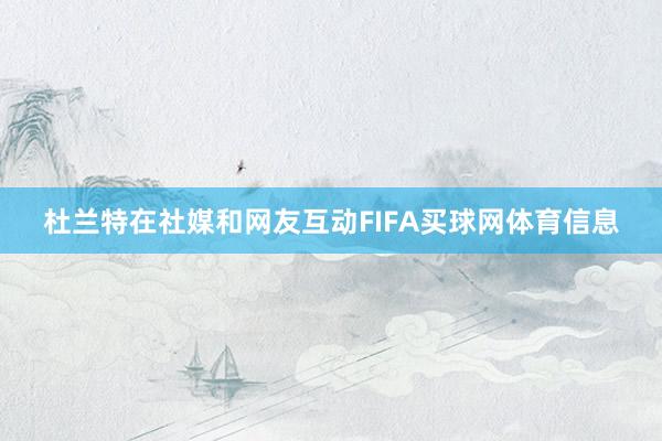 杜兰特在社媒和网友互动FIFA买球网体育信息