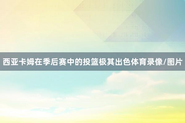 西亚卡姆在季后赛中的投篮极其出色体育录像/图片