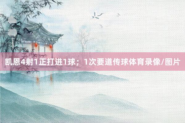凯恩4射1正打进1球；1次要道传球体育录像/图片