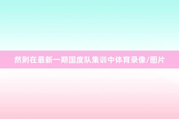 然则在最新一期国度队集训中体育录像/图片