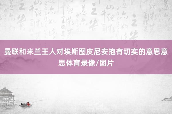 曼联和米兰王人对埃斯图皮尼安抱有切实的意思意思体育录像/图片
