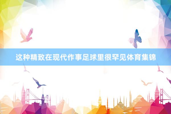 这种精致在现代作事足球里很罕见体育集锦