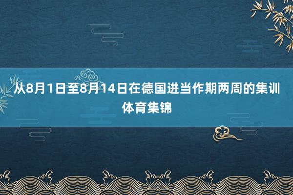 从8月1日至8月14日在德国进当作期两周的集训体育集锦