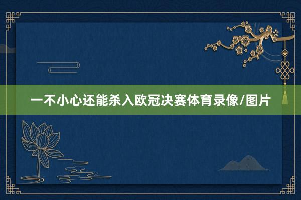 一不小心还能杀入欧冠决赛体育录像/图片