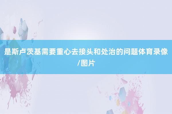 是斯卢茨基需要重心去接头和处治的问题体育录像/图片
